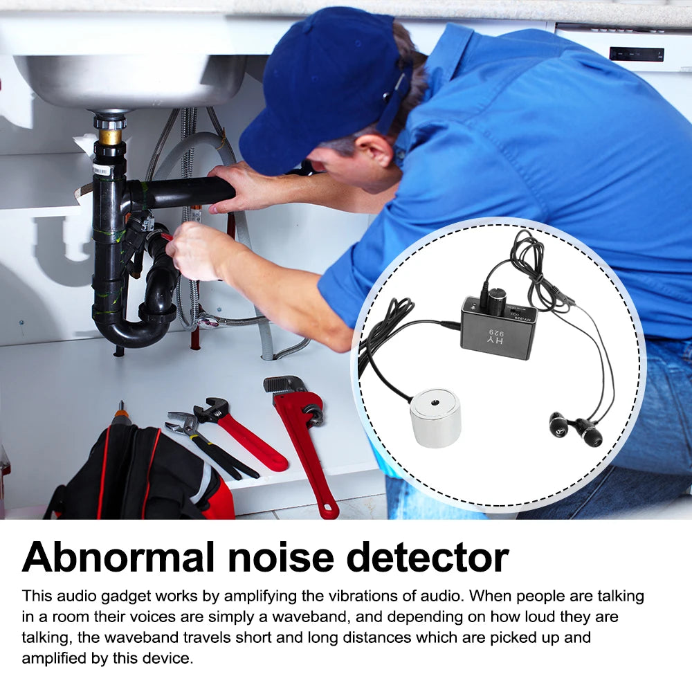 HY929 Strength Detecting Floor Heating Wall Water Pipes Outdoor Pipes Leak Detectors Wall Detecotor Water Leakage Oil Car Noise Vue