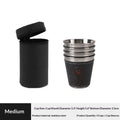 Outdoor Travel Cups Stainless Steel Cup PU Leather Portable Coffee