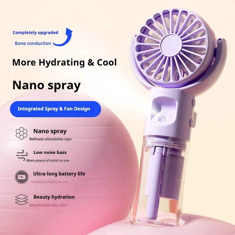 Wearable Handheld Mini Fan Outdoor Portable Cold Air Spray