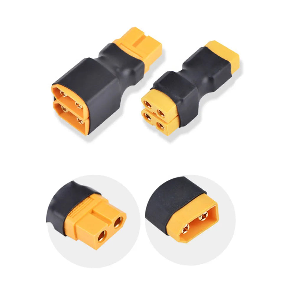 XT60 Connector Adapter Converter Cable Connector XT60 Parallel Connector Lipo Battery Harness Plug Wire Adapter Male to Female Vue