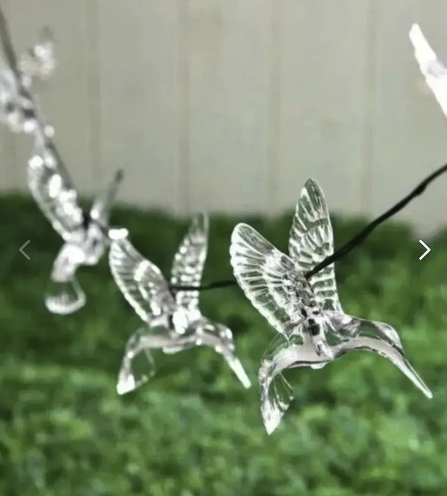 Solar Hummingbird String Lights Outdoor Fairy Lights with 8 Modes Waterproof Solar Powered for Patio Yard Christmas Decor 691 Vue