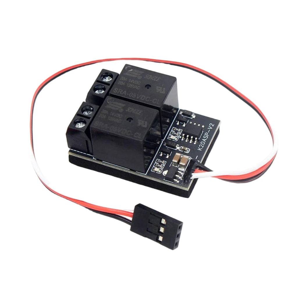 2 Channel PWM Relay Switch RC Model Electronic On/Off Switch Relay 4.8-10V BEC 1000-2000us Signal for RC Car Boat Plane Rocket Vue Default Title