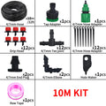 5-20M Micro Drip Irrigation System Kit Adjustable Drippers Nozzles for Garden Patio Lawn Plant Watering Automatic Sprinkler Vue 10M KIT