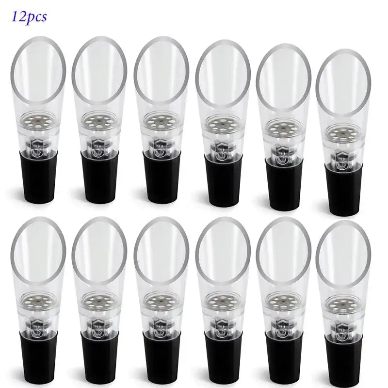 1 2 5 10 12pcsWine Aerator Pourer Decanter Liquor Bottles Stopper Vue 12pcs