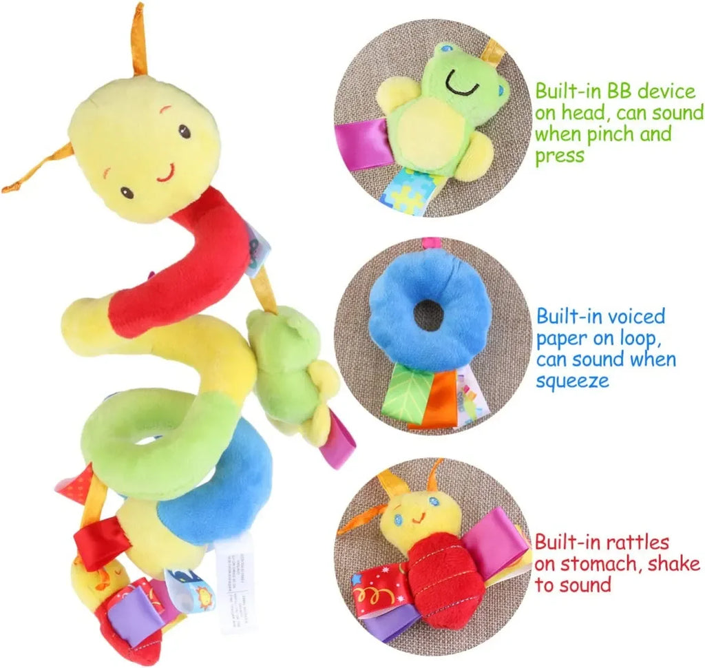 Baby Towel Bebe Toys New Soft Infant Crib Bed Stroller Toy Spiral Baby Toy For Newborns Car Seat Educational Rattles 0-12 Months Vue