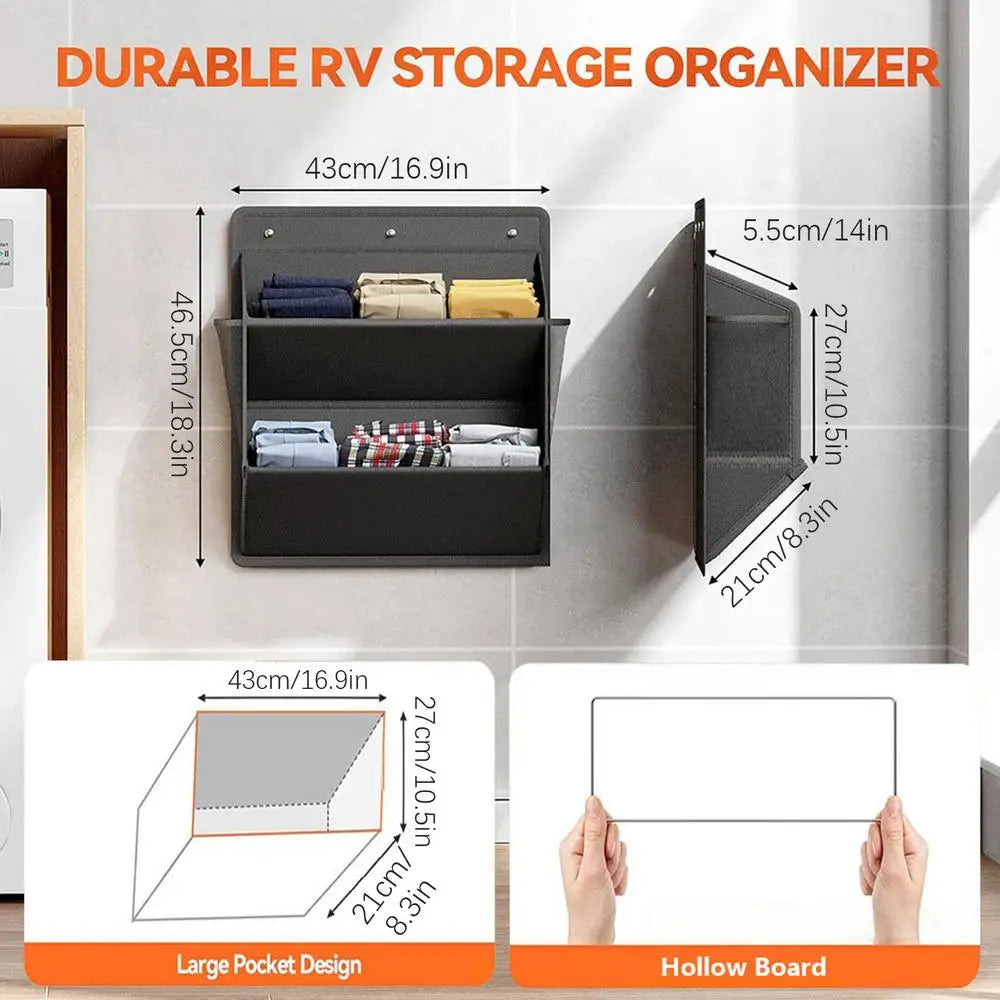 Wall Mounted Shoe Rack RV Shoe Organizer Space Saving Organizer Adhesive Holder for Laundry Bathroom Bedroom Entrance Dorm Vue Black