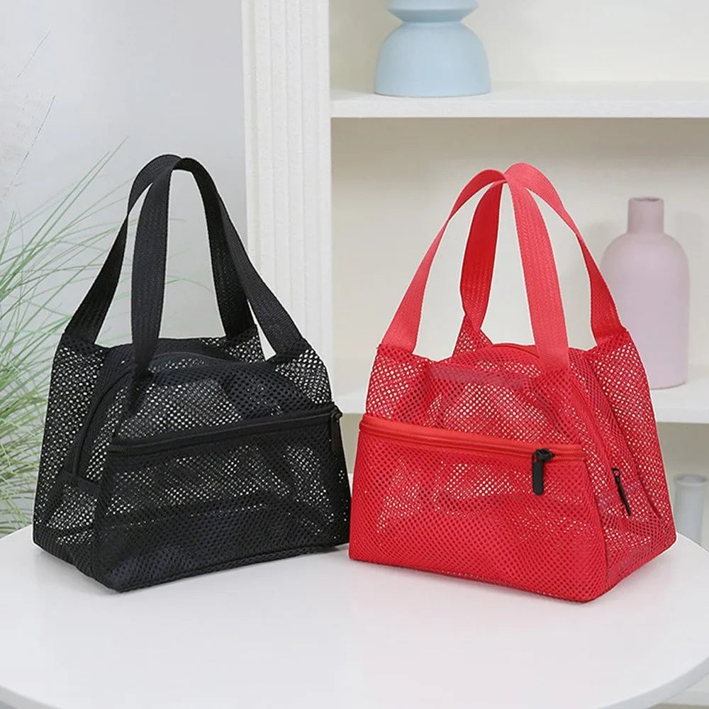 Breathable Mesh Beach Bag Foldable Large Capacity Wash Storage Vue