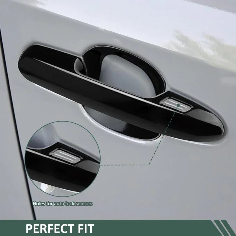 Car Door Handle Cover For Volkswagen VW Tiguan 5N MK1 2009 2010 2011 2012 2013 2014 2015 2016 Gloss Stickers Chrome Accessories Vue