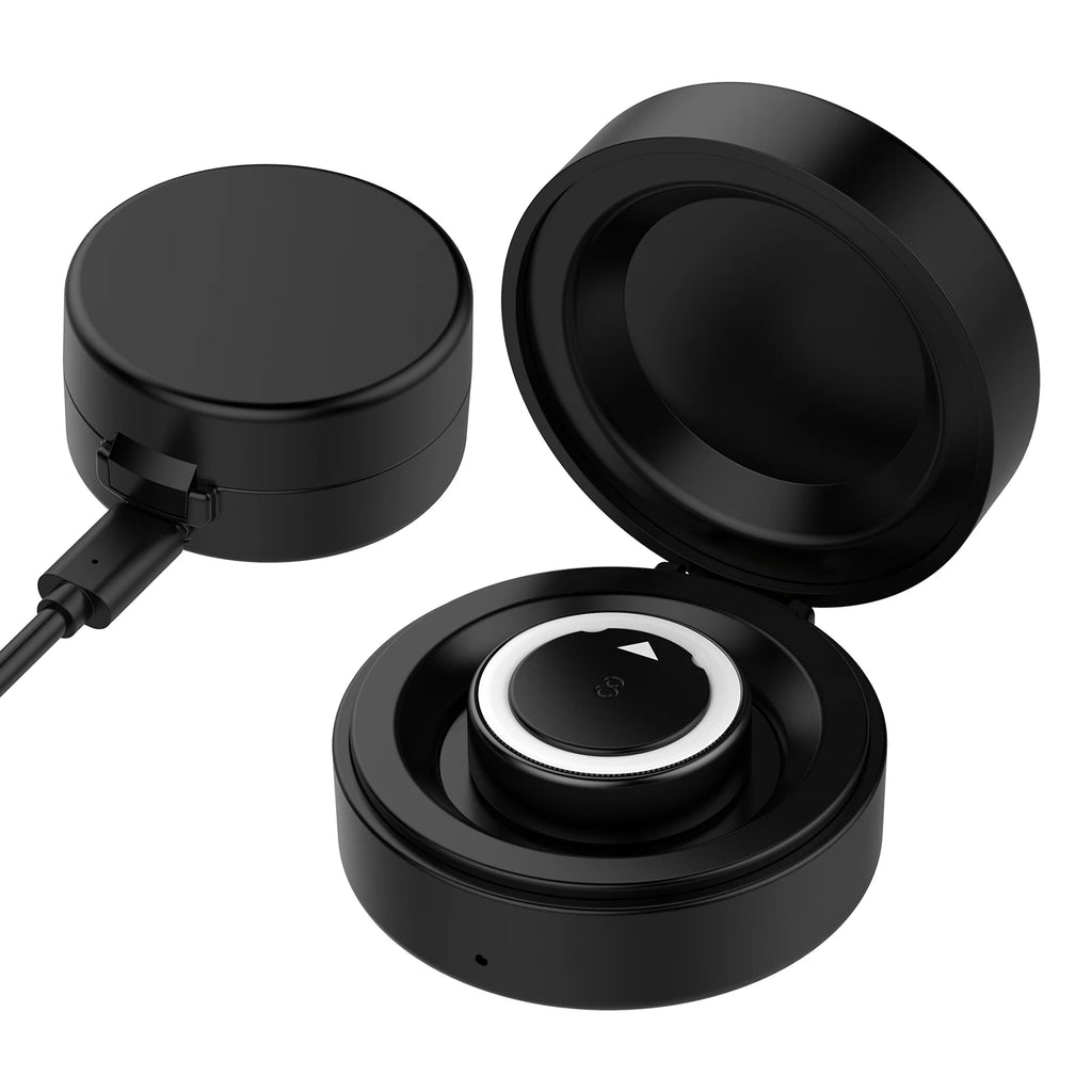 Compatible for Oura Ring Gen 4 Charging Case, Portable Wireless Charger Dock with Built-in Battery & Safe Protection + USB-C Vue
