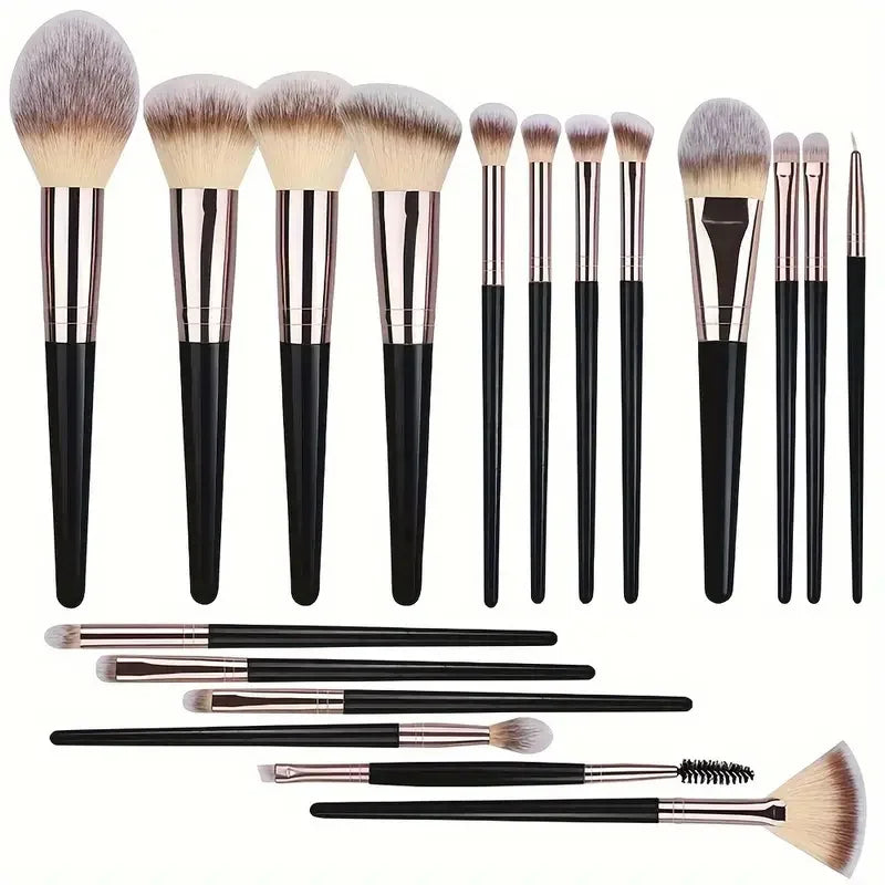 3-20pcs Makeup Brushes Set Kabuki Blending Beauty Tools for Foundation Concealer Powder Eyeshadow Blush Cosmetic Beauty Tool Vue 18BK