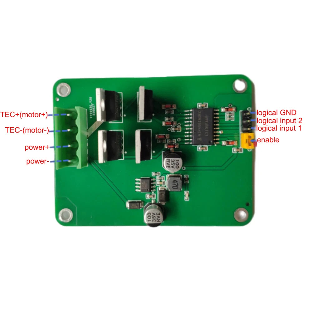 10-40V High Power H Bridge Driver Semiconductor Refrigeration TEC Temperature Control Motor Forward and Reverse Driver Module Vue