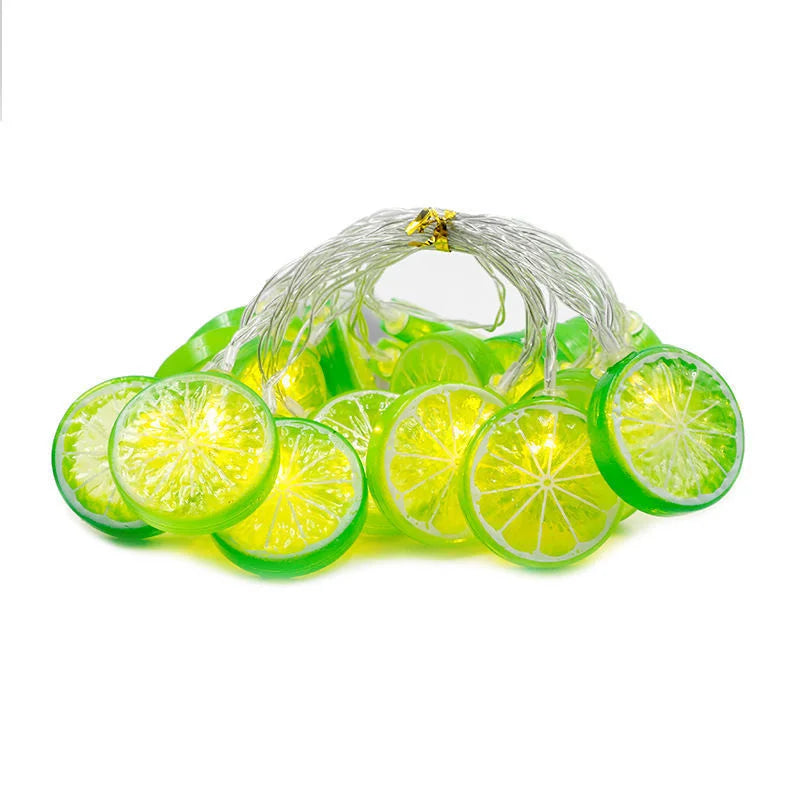 2023 New Year USB Fruit Lemon Led String Lights Indoor Atmosphere Christmas Decoration Battery Lights Party Waterproof 092 Vue