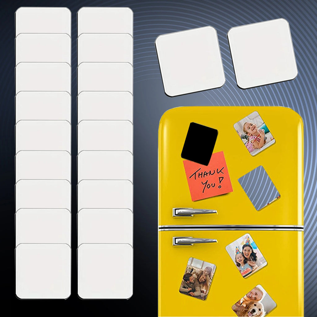20-Pack Sublimation Blank Fridge Magnets for DIY Decor Sublimation Craft Blanks Vue