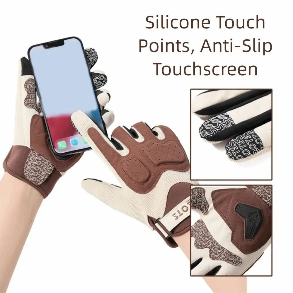 Full Finger Outdoor Sports Gloves Wear-resistant Breathable Cycling Gloves Shock-absorbing Non-slip Climbing Gloves Camping Vue
