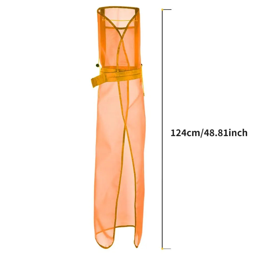 With Pockets Mesh Lawn Mower Apron Breathable Mesh Safety Design Gardening Apron Lightweight Adjustable Straps Vue