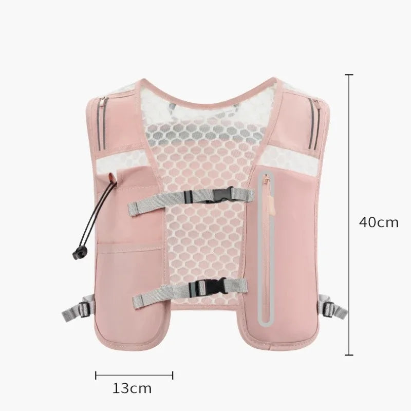 Ultralight Breathable Hydration Vest Reflective Safety Running Vest for Men Women Adjustable Cycling Hiking Marathon Backpack Vue