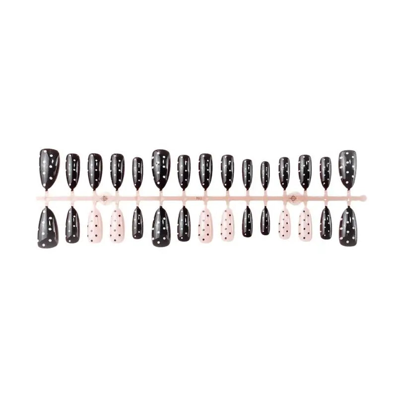 30Pcs Small Fresh French Handmade Press On Nails Detachable Nail Patches Cute Sweet Polka Dot Fake Nails Art Decoration Vue 30pcs