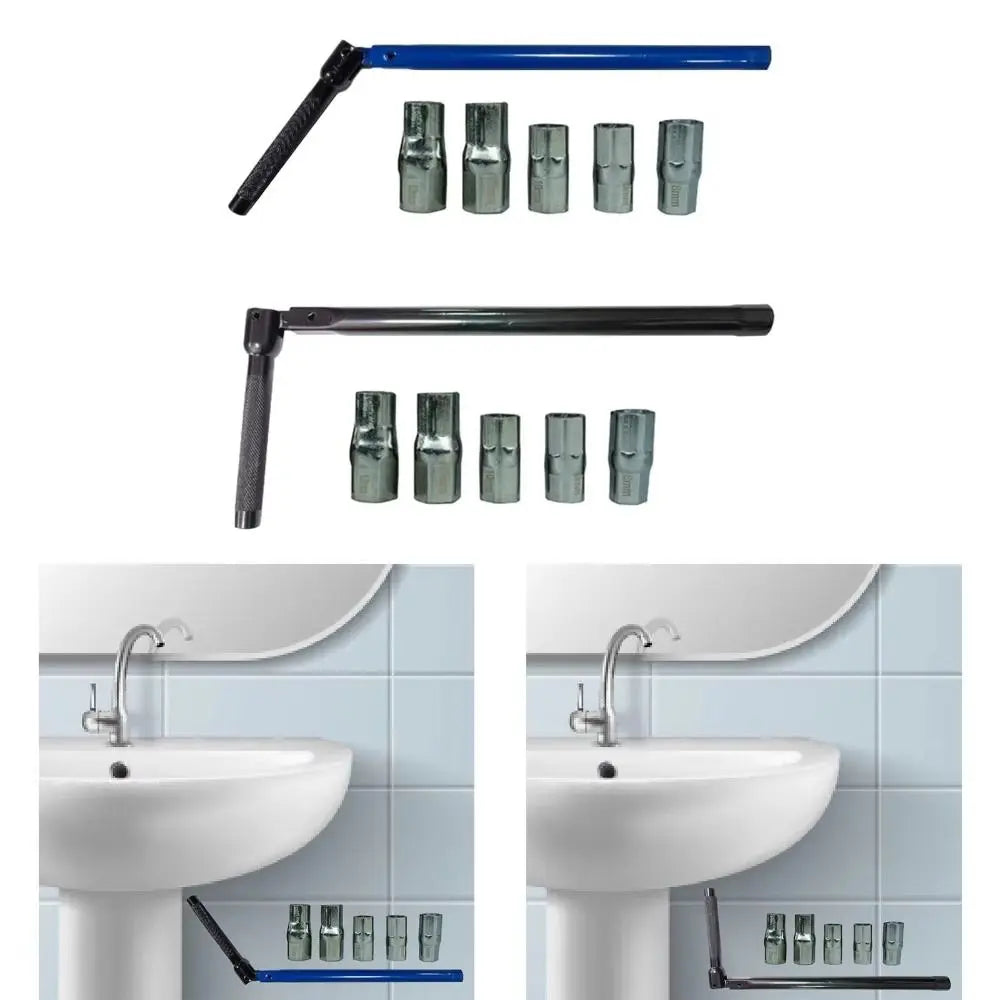 Bar Handle Shower Valve Wrench Labor Saving Durable Hardened Tap Wrench Professional Grade Smooth Surface Plumber Socket Wrench Vue