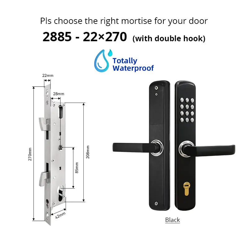 Mechanical combination Coded Lock Fire and Waterproof Digital Lock Password and Silding Lock Push button For garden Vue JXB 2885HOOK China Mainland
