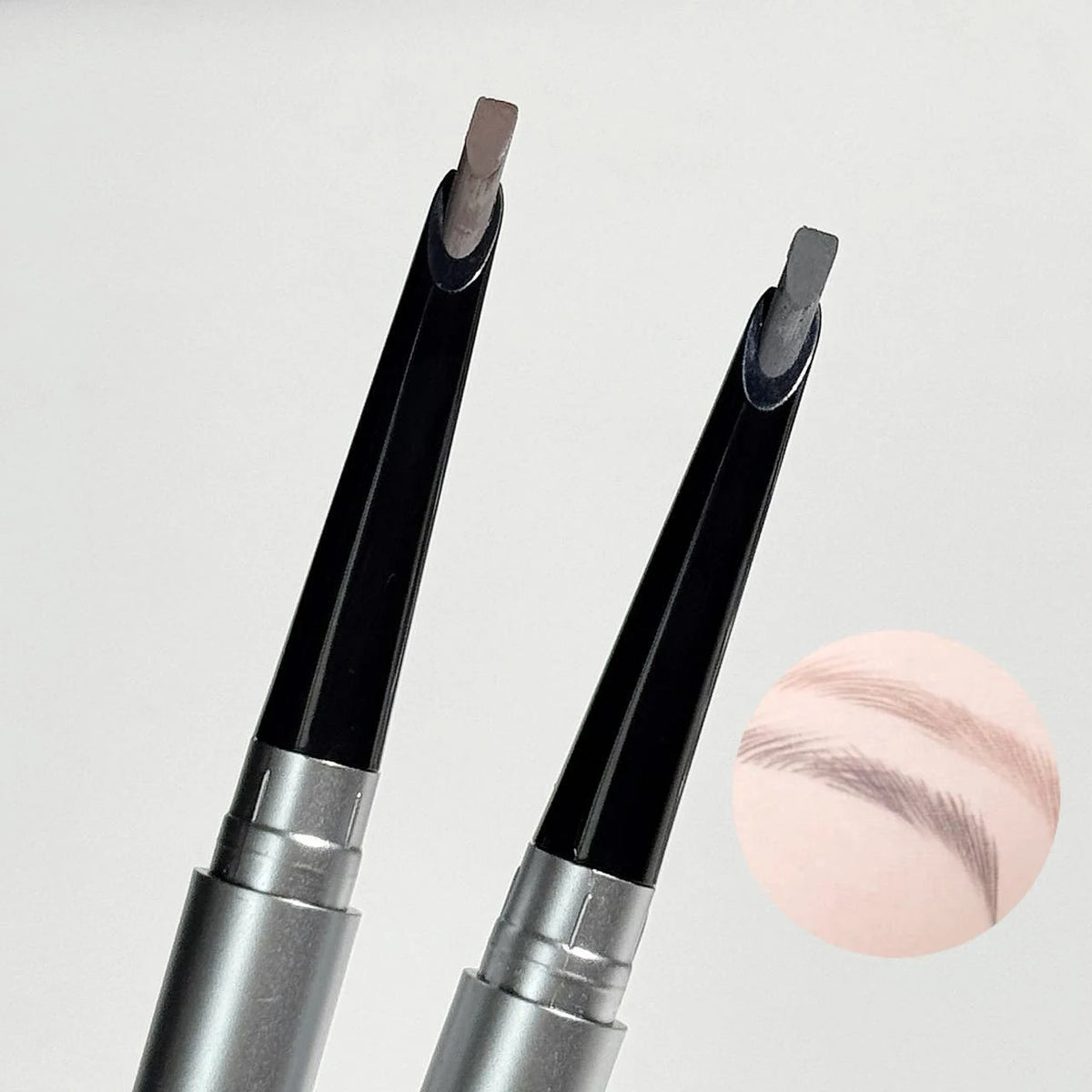 Double Ended Eyebrow Pencil Tea Brown Rotatable Eye Brow Pen Sweatproof Waterproof Smooth Lasting Beauty With Brush Makeup Tool Vue