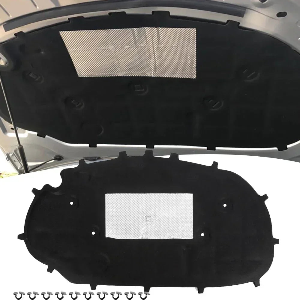 Car Front Hood Sound Insulation Pad Cotton Sound Proofing Heat Insulation Pad Cover for Volkswagen Golf 6 Golf 6 GTI Vue
