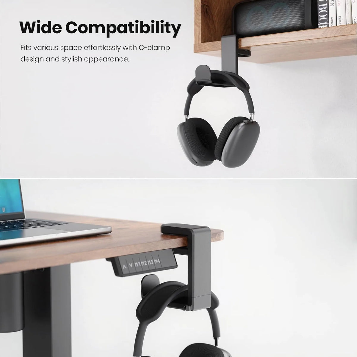 360° Rotating Headphone Stand Desktop Headset Holder PC Gaming Headset Desk Hanger Hook For Earphone Controller Vue