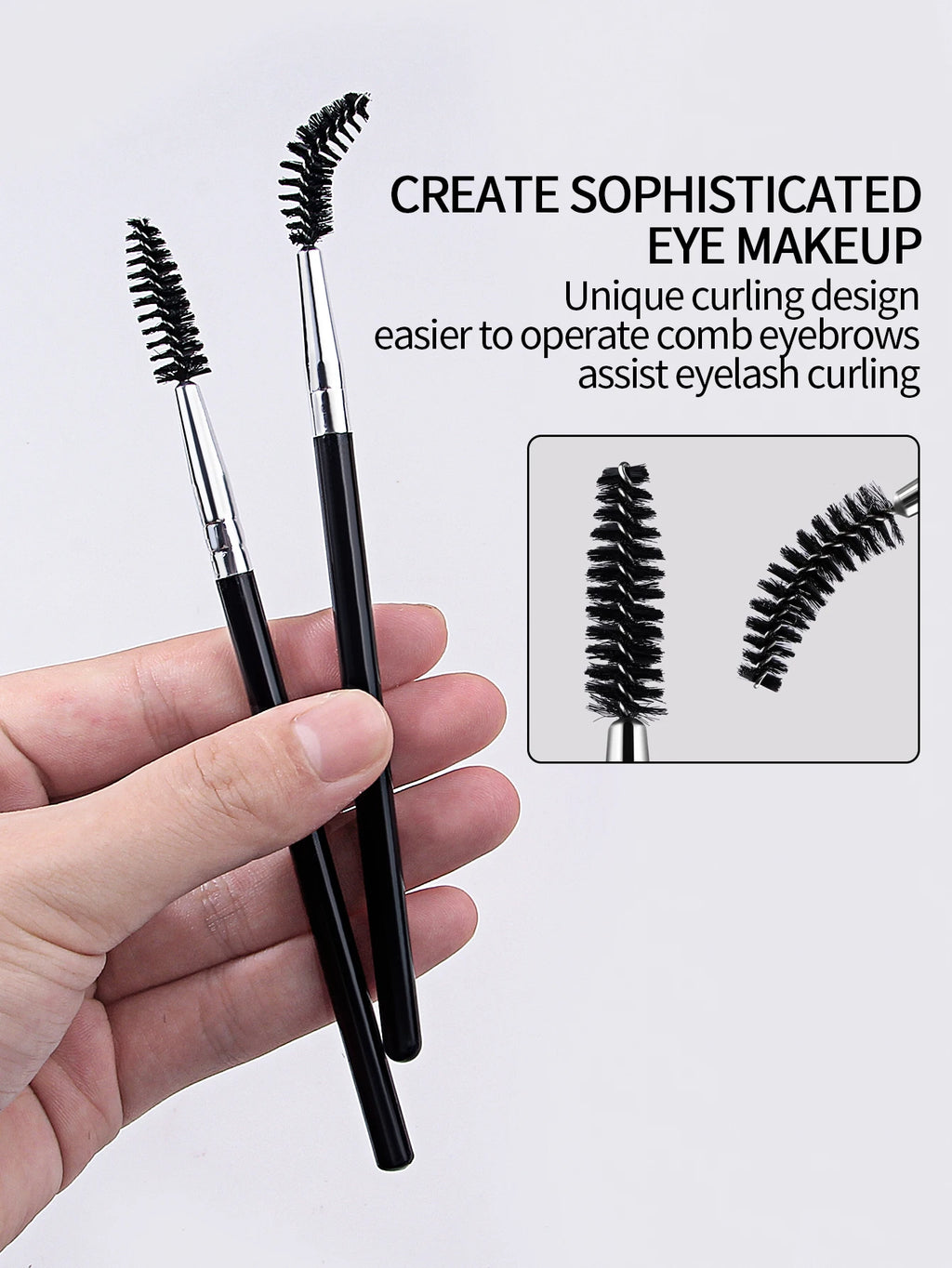 10PCS Eye Black Stick Mascara Brush Is Suitable for Eyebrow and Eyelash Extender, Which Can Be Used Repeatedly Vue