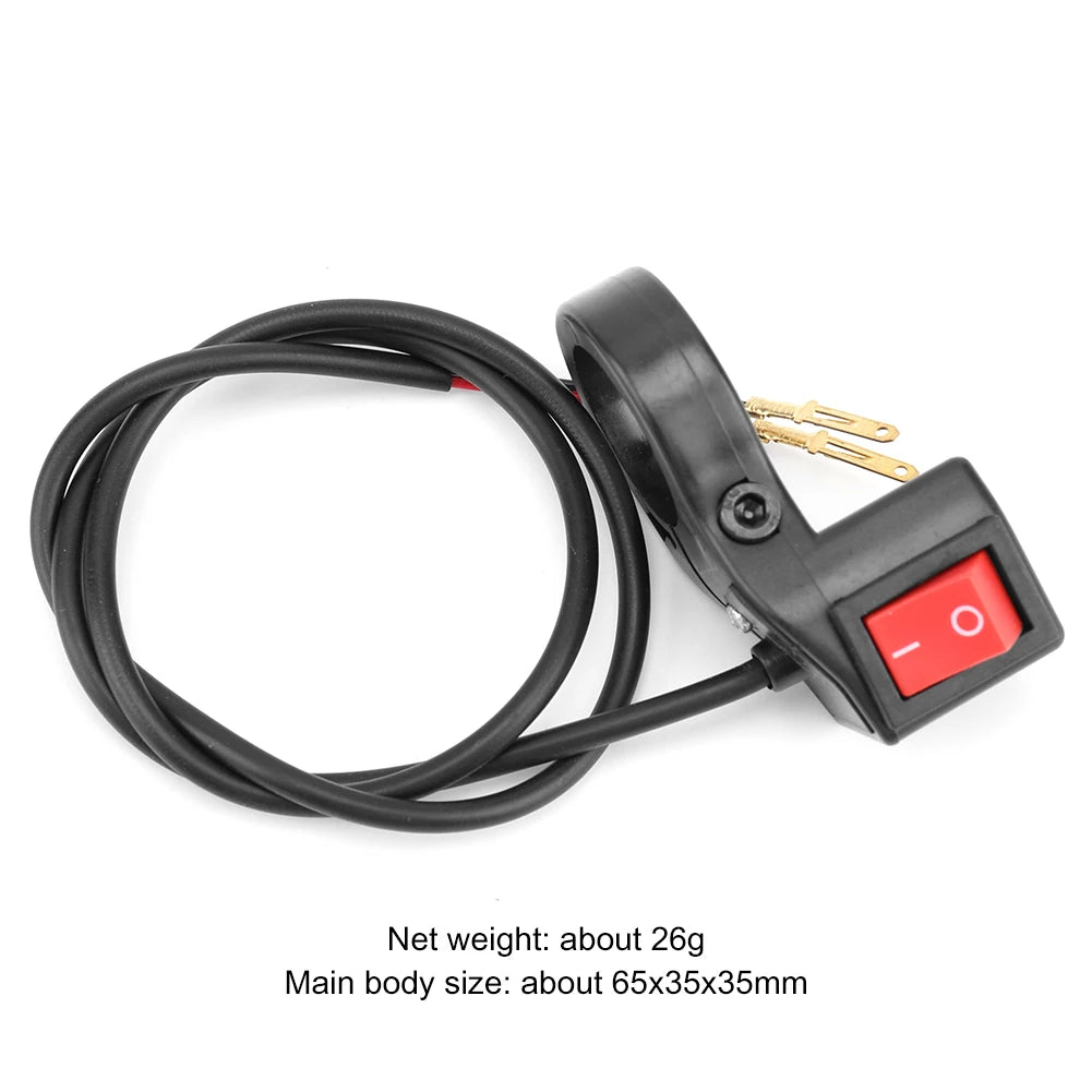 E-bike Motorcycle Handlebar Headlight Switch ON OFF Button Modified Light Switch Vue