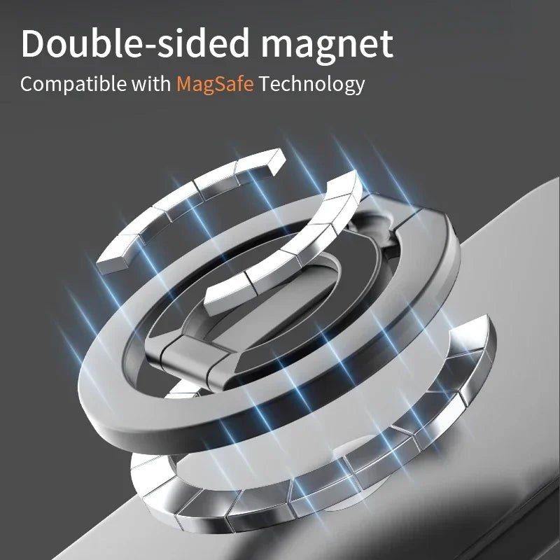 For MagSafe Double Sided Magnetic Phone Ring Holder Portable Folding Cellphones Stand Phone Accessories Support Bracket Grip Vue