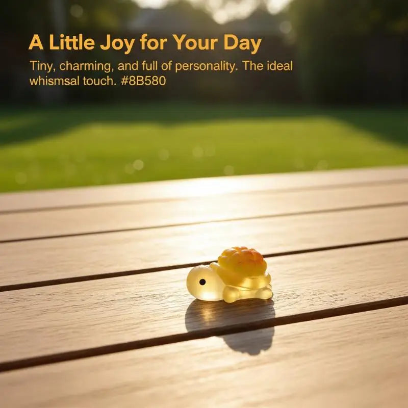 Miniature Luminous Bread Turtles 10pcs Resin Ornaments for DIY Garden Pot Landscape Micro Decor Vue