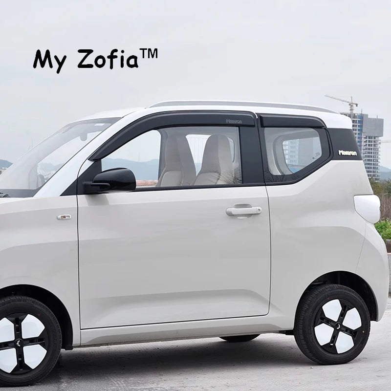 For Ari Bruni Wuling MINI EV 3rd 2024 2025 2026 Car Window Visor Sun Rain Guard Window Dflector Guard Weatherstrip Accessories Vue