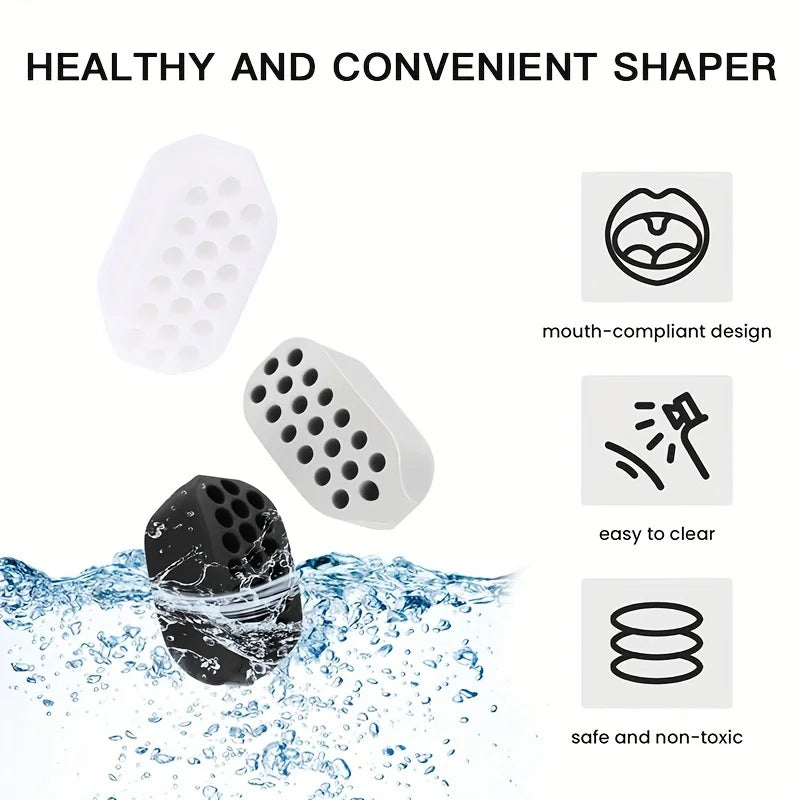 Silicone Jawline Exerciser Ball Facial Masseter Muscle Trainer Jaw Shaping Neck Toning Double Chin Reducer Facial Beauty Tools Vue