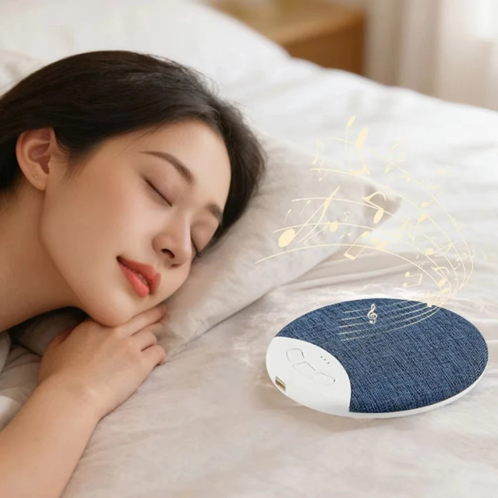 Bluetooth Pillow Speaker Wireless Sleep Music Player Under Pillow White Noise Machine 9D Stereo Timer Auto-Off for Insomnia Vue