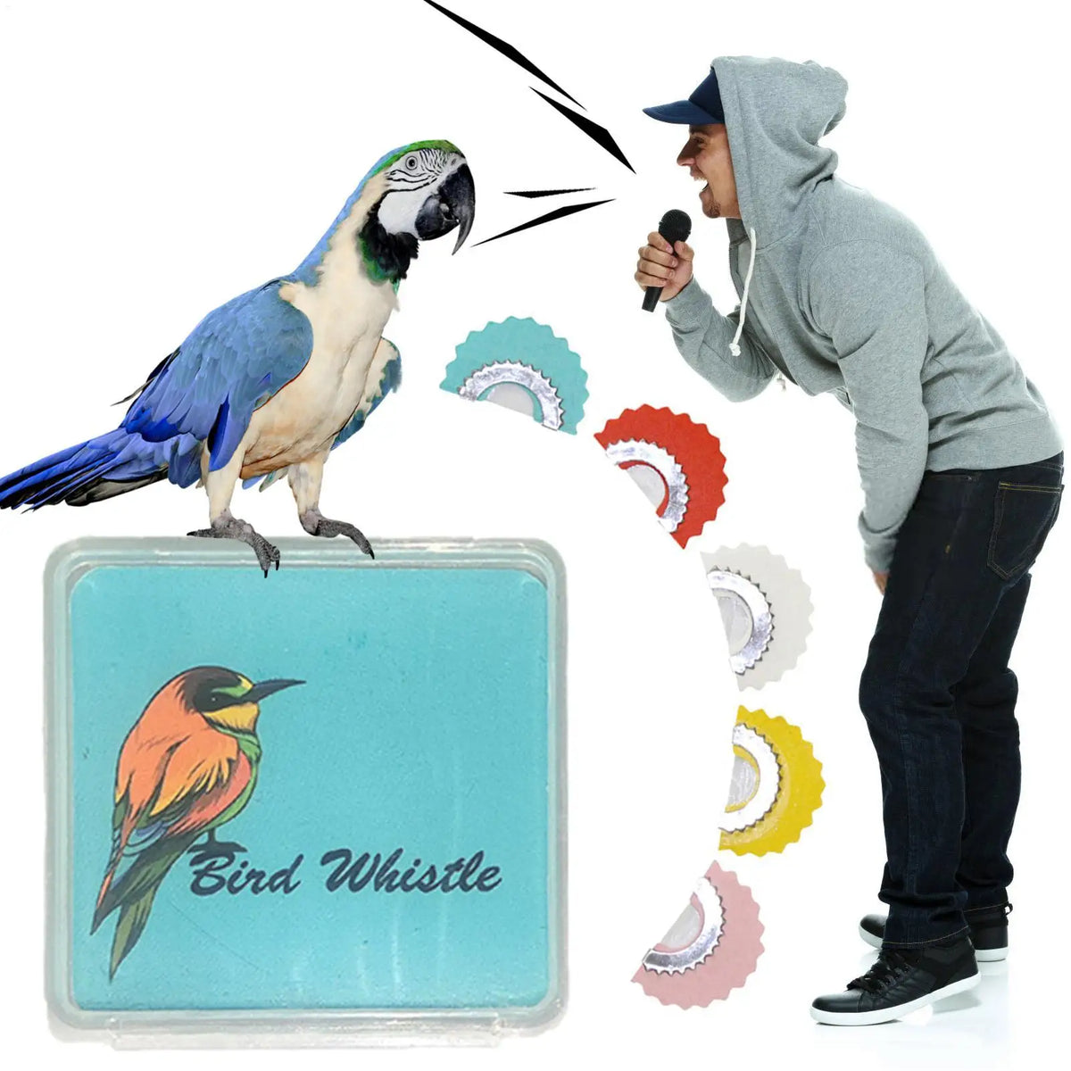 5pcs Bird Whistling Magic Fun Bird Whistling Oriole Primitive Magic Chirp Making Toys Mischief Children's Pet Toys Tricks Gag Vue