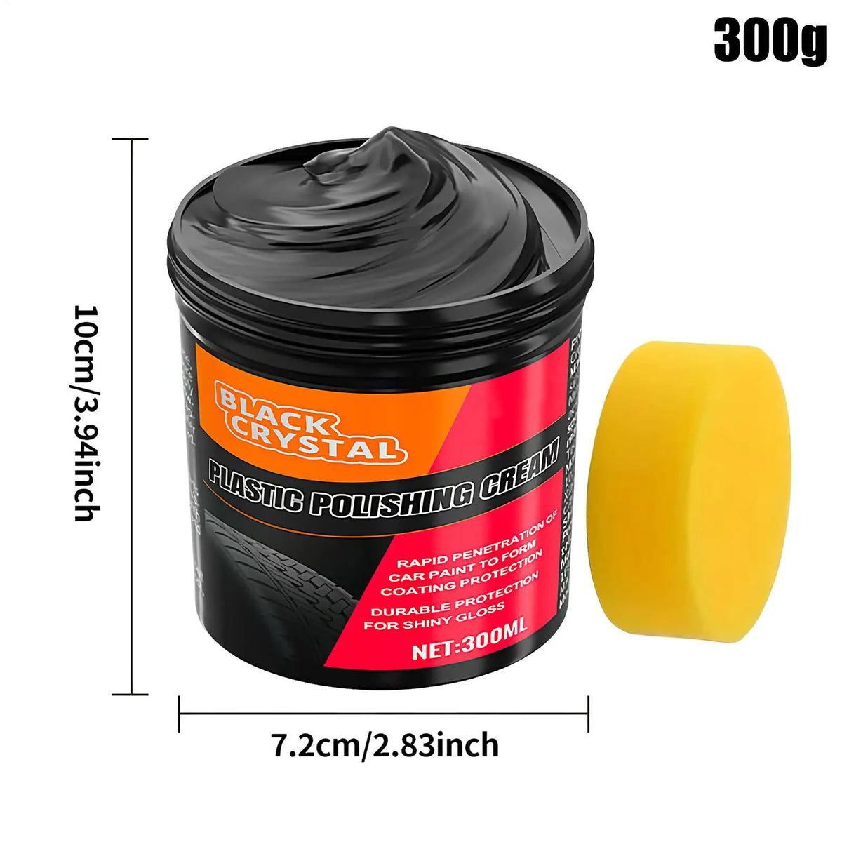 300g Repair Polishing Wax Car Leather Maintenance Wax Paste Cleaner for Minor Scratch Repair Plating Parts Metal Detailing Vue