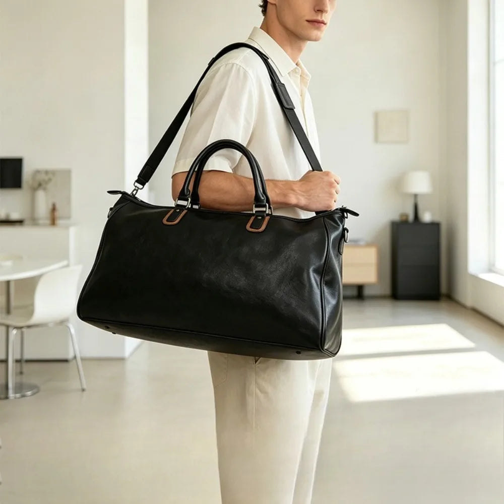 Handbag Men's Large Capacity Luggage Men's High-end Business Oblique Span Short-distance Business Travel Bag Vue