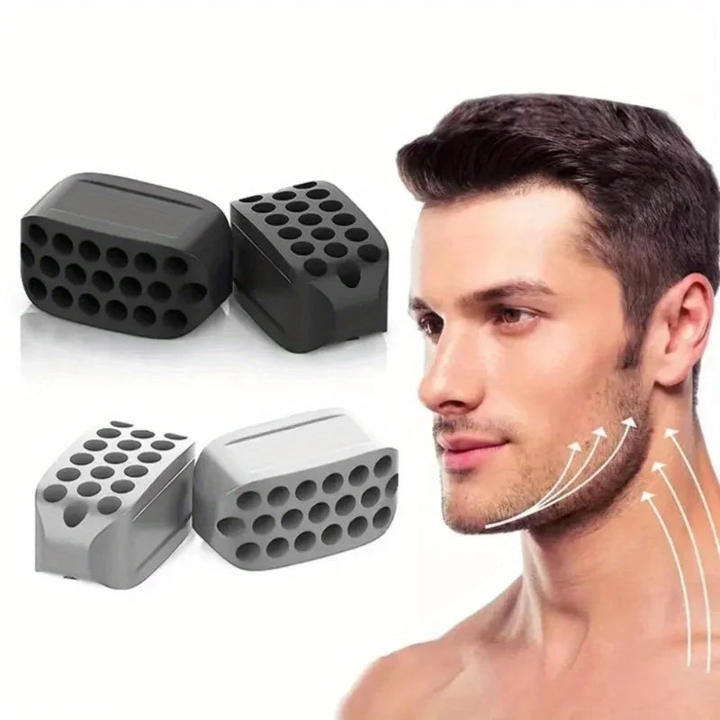 Silicone Jawline Exerciser Ball Facial Masseter Muscle Trainer Jaw Shaping Neck Toning Double Chin Reducer Facial Beauty Tools Vue