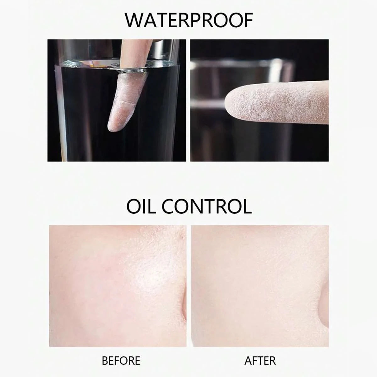 PRAMY Sunscreen Pressed Powder,Fine Powder Texture,Lightweight & Non-Cakey,Soft-Focus Blurring,Oil Control & Makeup Setting Vue
