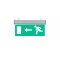 Commercial LED Emergency Sign Lamp Exit Sign Safety Evacuation Indicator Light Left Right Green Bulb Security Light School Vue Style 4