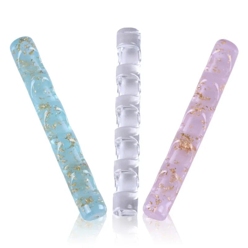 1 Pcs 5 Grids Acrylic Clear Nail Brush Rack Shelf Painting Pen Holder Stand Colorful UV Gel Brush Display Holder Nail Art Tool Vue