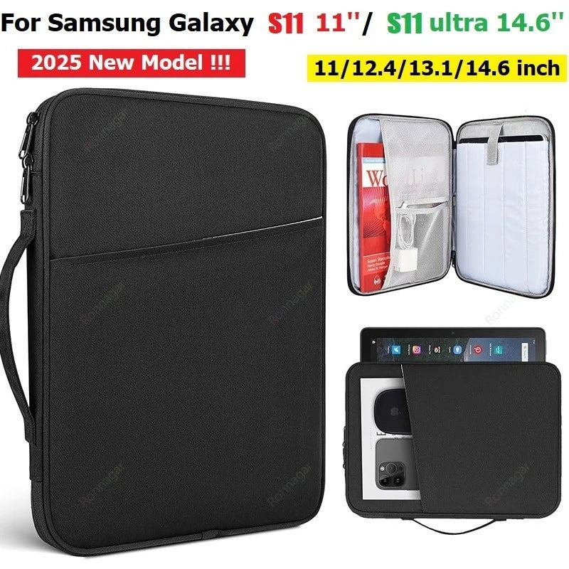 Ronnagar Tablet Sleeve Bag for Samsung Galaxy Tab S11 Ultra S10 S9 Tablet Sleeve Bag Vue