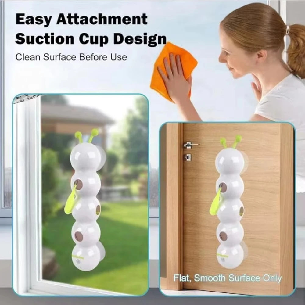 Caterpillar Interactive Cat Toy Motion Activated Wack A Worm Post Toy Rechargeable Automatic Teasing Cat Toy with Tail for Cats Vue
