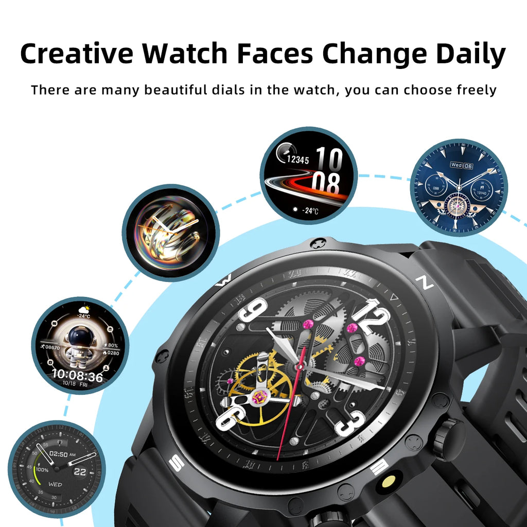 2026 NEW Smartwatch for Android/IOS Bluetooth Call Answer Music Player Multi-sports Modes Custom Dial Sport Watch Men Women Vue