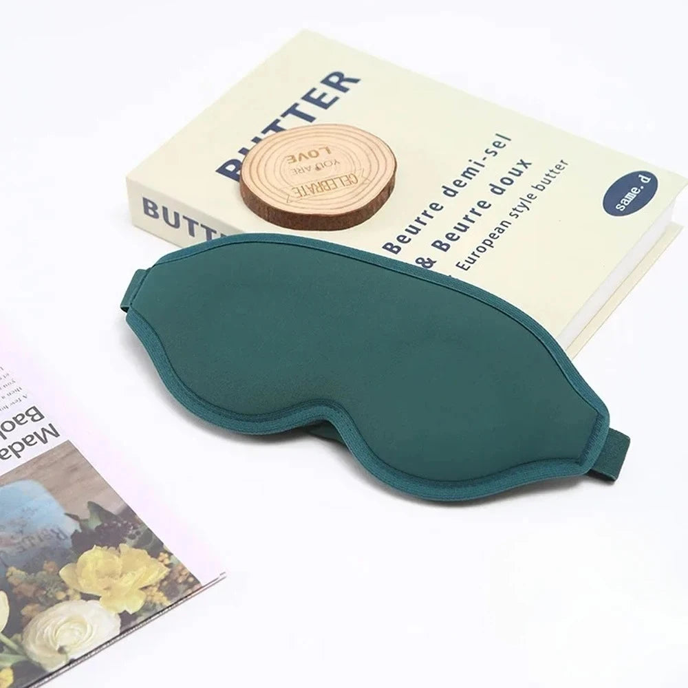 Eye Mask Sleeping 3D Contoured 100 Light Blocking Blindfold Soft Zero Vue Green