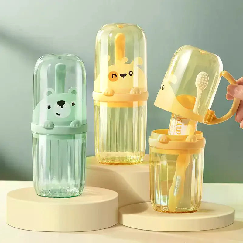 Travel Mouthwash Cup, Brushing Cup, Toothbrush, Toothbrush Cup Portable Home Washing And Toothpaste Storage Vue