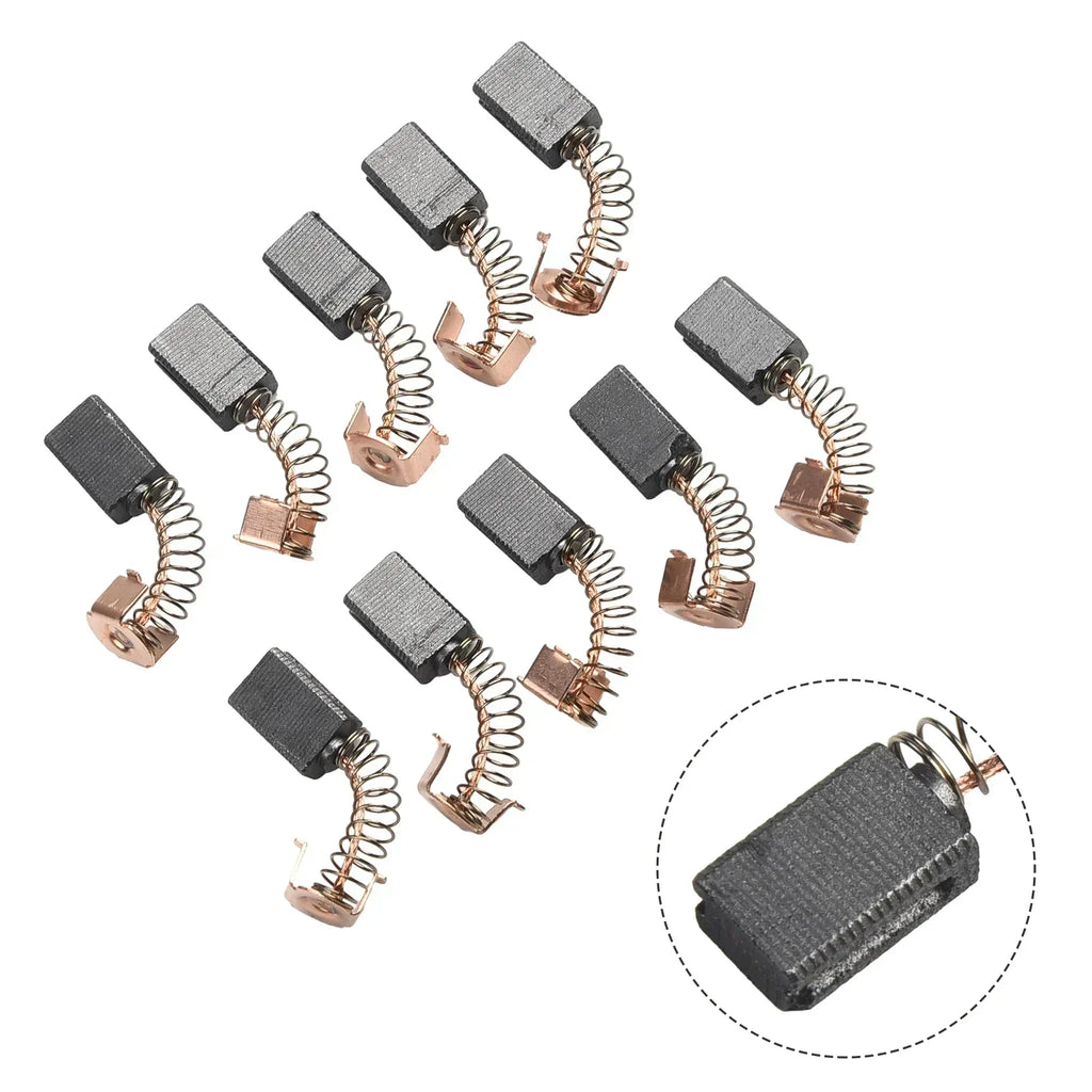 10pc Carbon Brushes 5x8x12mm for Angle Grinder G720 | 10-Pack Carbon Brush Set Vue