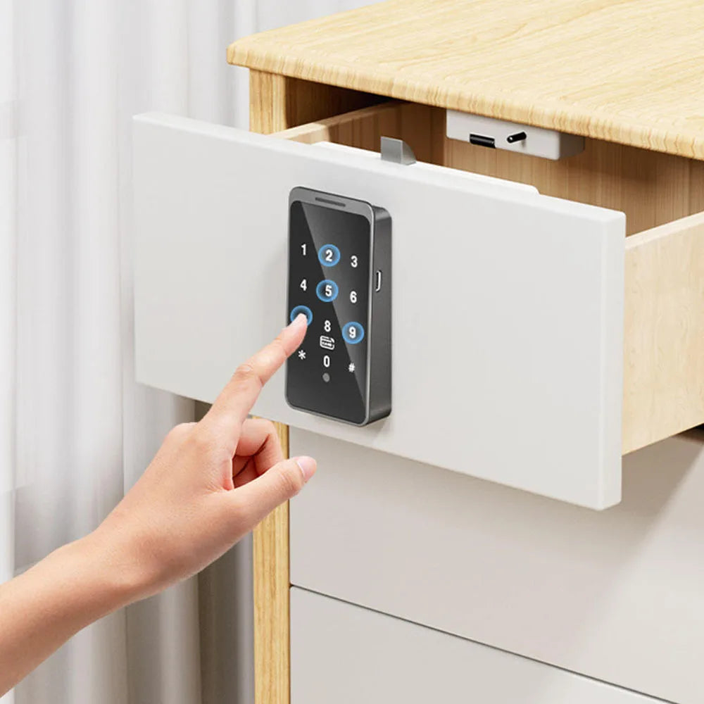 Smart TTLOCK APP Digital Password Fingerprint Lock High Quality Security for Wardrobe Cabinet Box - Easy Access Control Vue