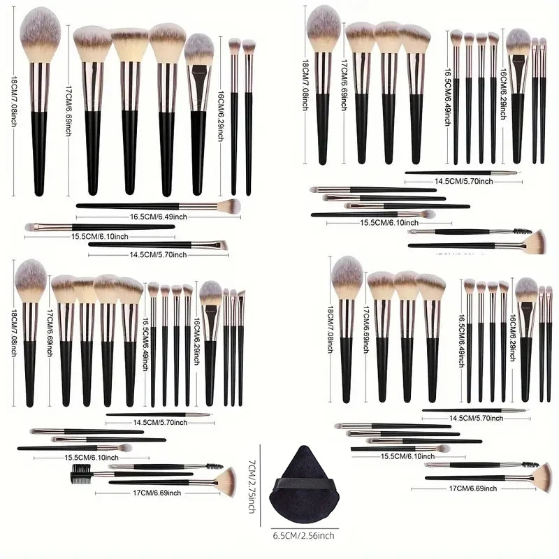 3-20Pcs Makeup Brush Set Professional Soft Fluffy Foundation Blush Powder Eyeshadow Brush Blending Portable Cosmetics BeautyTool Vue