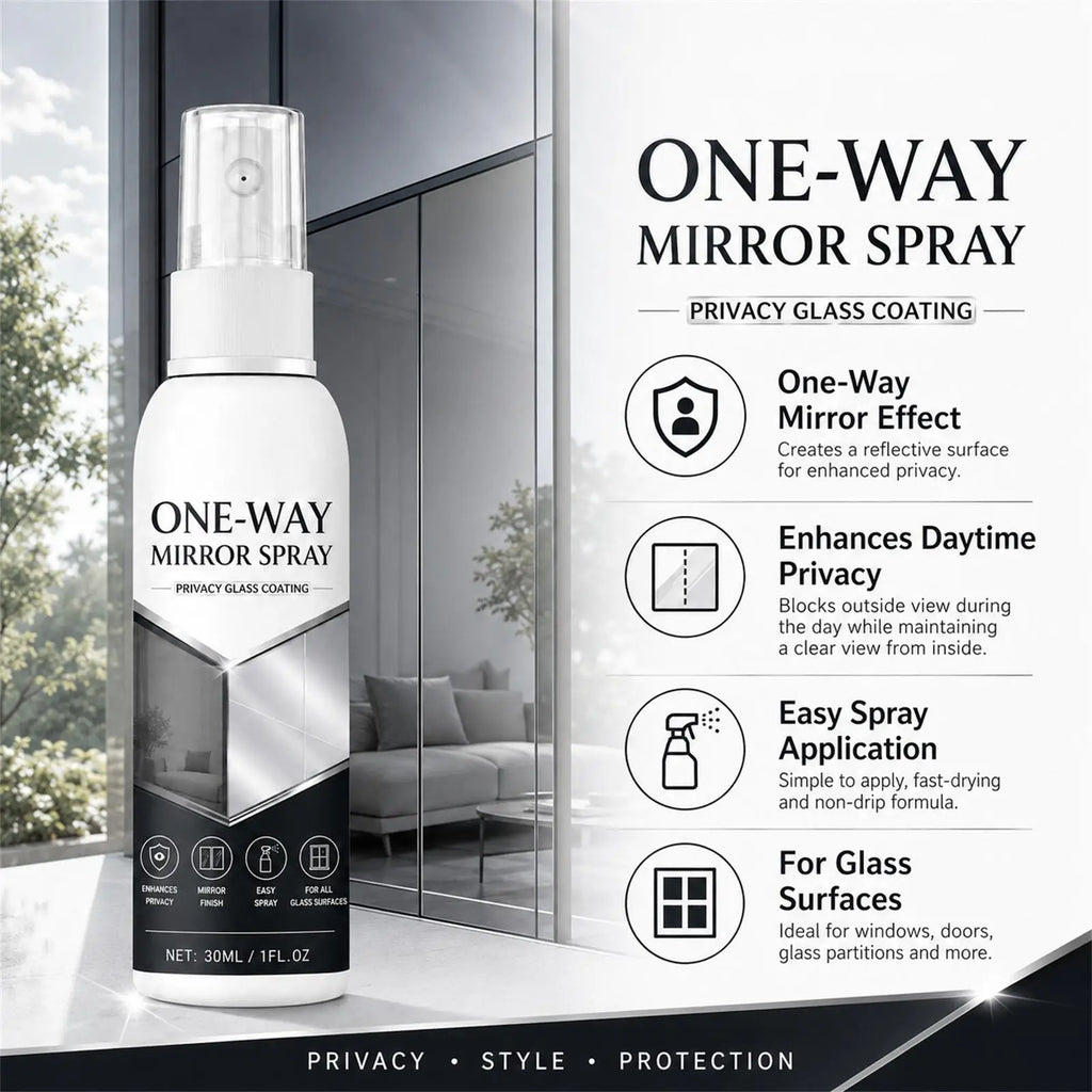 Window Frosting Spray for Privacy, Temporary Removable Mirror Effect Coating, 30ML Glass Door Fog Spray for Bedroom Bathroom Vue