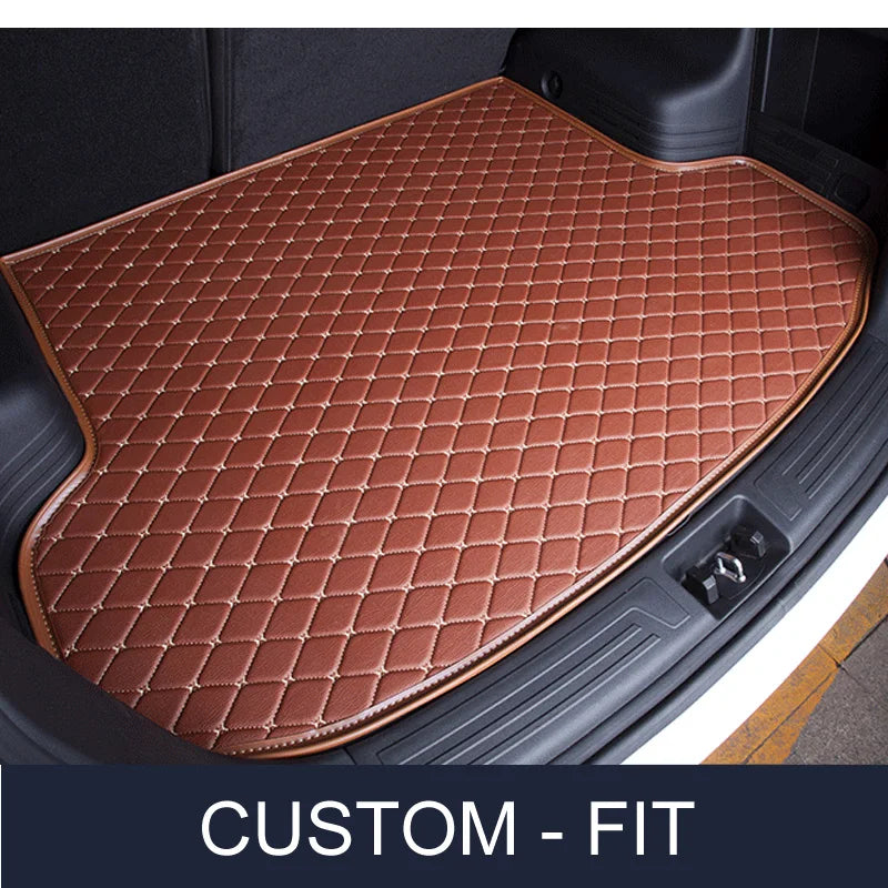 Car Trunk mat Custom leather For Audi,BMW, Toyota, Mercedes-Benz,Tesla,All brand cars Fit 2006-2022 Car Model Vue